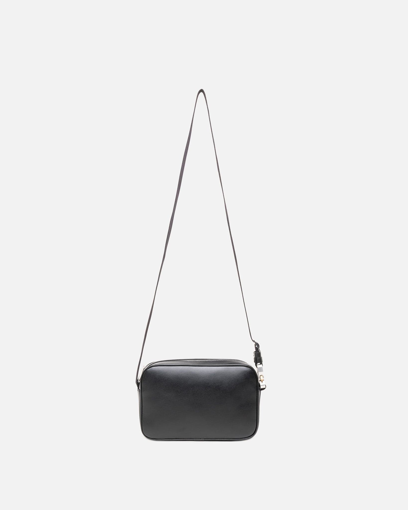 Leather Buckle Crossbody Bag in Black – SVRN